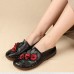 Genuine Leather Soft Soled Comfy Flower Flats Loafer