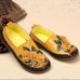 Genuine Leather Soft Soled Comfy Flower Flats Loafer