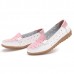 Hollow Out Soft Sole Casual Slip On Flat Loafers For Women