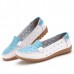 Hollow Out Soft Sole Casual Slip On Flat Loafers For Women