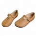 Women Flat Leather Shoes Round Toe Casual Outdoor Soft Loafers