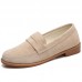 Comfy Soft Sole Suede Leather Flat Loafers