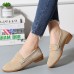 Comfy Soft Sole Suede Leather Flat Loafers