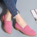 Comfy Soft Sole Suede Leather Flat Loafers