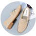 Comfy Soft Sole Suede Leather Flat Loafers