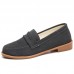 Comfy Soft Sole Suede Leather Flat Loafers