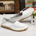 US Size 5-13 New Women Soft Comfortable Lace-Up Flat Loafers Breathable Casual Leather Flats Shoes