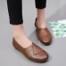 Women Casual Round Toe Soft Sole Slip On Flat Loafers