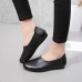 Women Casual Round Toe Soft Sole Slip On Flat Loafers