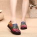 SOCOFY Genuine Leather Handmade Stitching Soft Flats