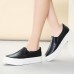 Women Chic Casual Pure Color Loafers Summer Outdoor Slip-on Flat Shoes