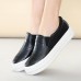 Women Chic Casual Pure Color Loafers Summer Outdoor Slip-on Flat Shoes