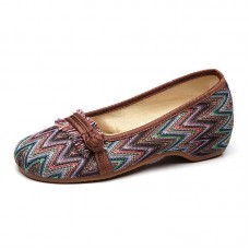 Folkways Tassel Casual Slip On Flats Shoes