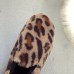 Leopard Grain Fluffy Lining Warm Casual Flat Loafers