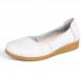 SOCOFY Pure Color Comfortable Soft Slip on Flats Shoes