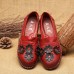 Genuine Leather Casual Slip On Flat Loafers For Women