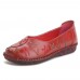 Women Shoes Comfortable Casual Slip On Leather Flats