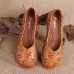 Women Shoes Comfortable Casual Slip On Leather Flats