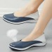 Women Casual Soft Stitching Slip On Flats Loafers