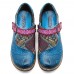 SOCOFY Folkways Splicing Pattern Genuine Leather Flats Loafers