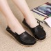 SOCOFY Big Size Women Casual Lace Up Loafers Breathable Floral Hollow Out Comfy Shoes