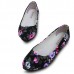 US Size 5-11 Shoes Women Flower Flats Casual Outdoor Canvas Pointed Toe Soft Comfortable Flats Shoes