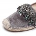 LOSTISY Sequined Tassel Casual Comfy Flats Loafers For Women