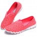 Hollow Out Mesh Slip On Breathable Flat Loafers