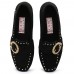 Casual Slip On Suede Rhinestone Flats For Women