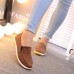 Round Toe Soft Sole Lightweight Slip On Flat Loafers