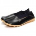 Soft Leather Round Toe Comfy Flats For Women