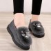 Women Casual Keep Warm Fluffy Butterfly Knot Flat Loafers