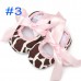 Baby Girls Cotton Crib Shoes Soft Sole Printed Damask Bow 0-18M