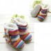 Baby Girls Toddler Velvet  Rainbow Soft Sole Boots Shoes