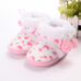 Toddler Baby Rabbit Shoes Cotton Flanging Leopard Velvet Boots