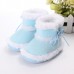 Toddler Baby Rabbit Shoes Cotton Flanging Leopard Velvet Boots