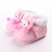 Toddler Baby Rabbit Shoes Cotton Flanging Leopard Velvet Boots