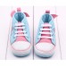 Baby Girl Butterfly Decorated Princess Toddler Canvas Shoes