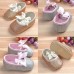 Baby Girls Shiny Bling Ribbon Soft Sole First Walking Shoes