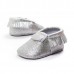 Shiny Bling Tassels Soft Sole Baby Girls First Walking Shoes