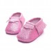 Shiny Bling Tassels Soft Sole Baby Girls First Walking Shoes