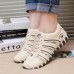 Printing Trainers Lace Up Comfortable Sport Casual Shoes For Women