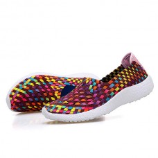 Women Hollow Out Casual Slip On Knitting Outdoor Shoes