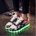 USB Unisex LED Light Lace Up Shoes Sportswear Sneaker Luminous Casual Shoes