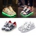 USB Unisex LED Light Lace Up Shoes Sportswear Sneaker Luminous Casual Shoes