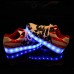 USB Unisex LED Light Lace Up Shoes Sportswear Sneaker Luminous Casual Shoes