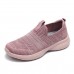 Women Outdoor Walking Slip On Knit Sneakers