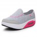 Rocker Sole Shoes Women Slip On Sport Casual Running Canvas Shoes