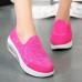 Rocker Sole Shoes Women Slip On Sport Casual Running Canvas Shoes