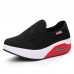 Rocker Sole Shoes Women Slip On Sport Casual Running Canvas Shoes